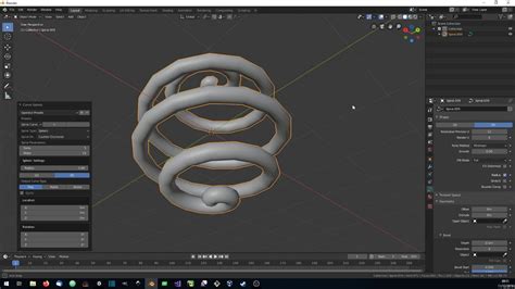 blender curve cylinder|[TUTO] Blender : give volume to a Bezier/NURBS curve (as a .